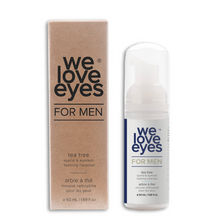 Load image into Gallery viewer, We Love Eyes Tea Tree Eyelid Foaming for MEN box and bottle
